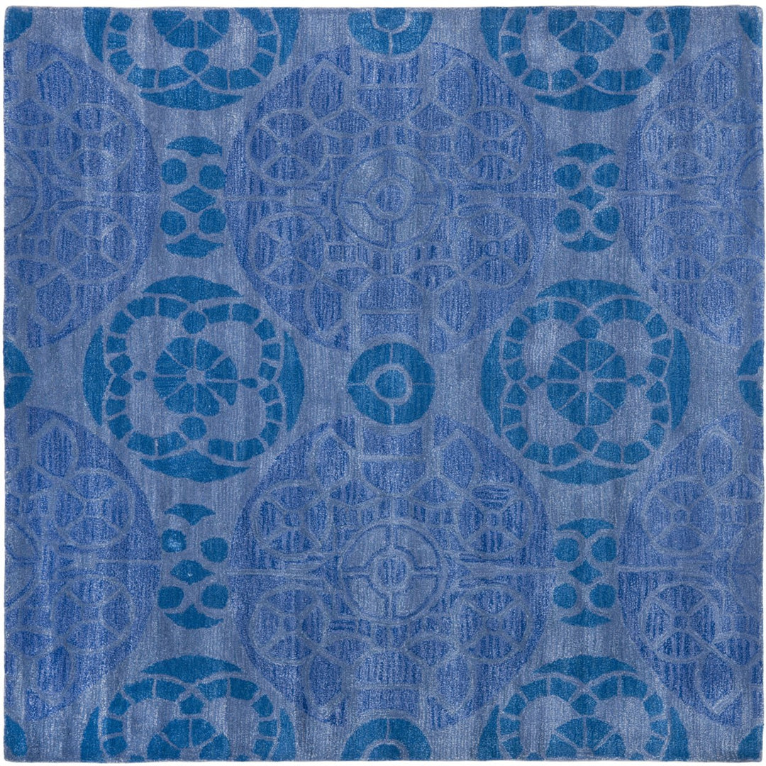 SAFAVIEH Wyndham Collection WYD376E Handmade Blue Rug Image 1