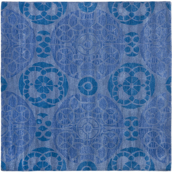 SAFAVIEH Wyndham Collection WYD376E Handmade Blue Rug Image 1