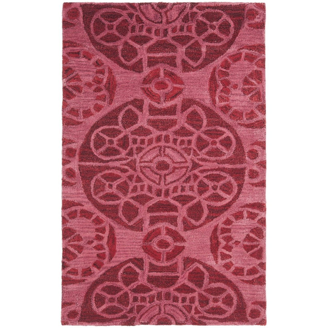 SAFAVIEH Wyndham Collection WYD376C Handmade Red Rug Image 1