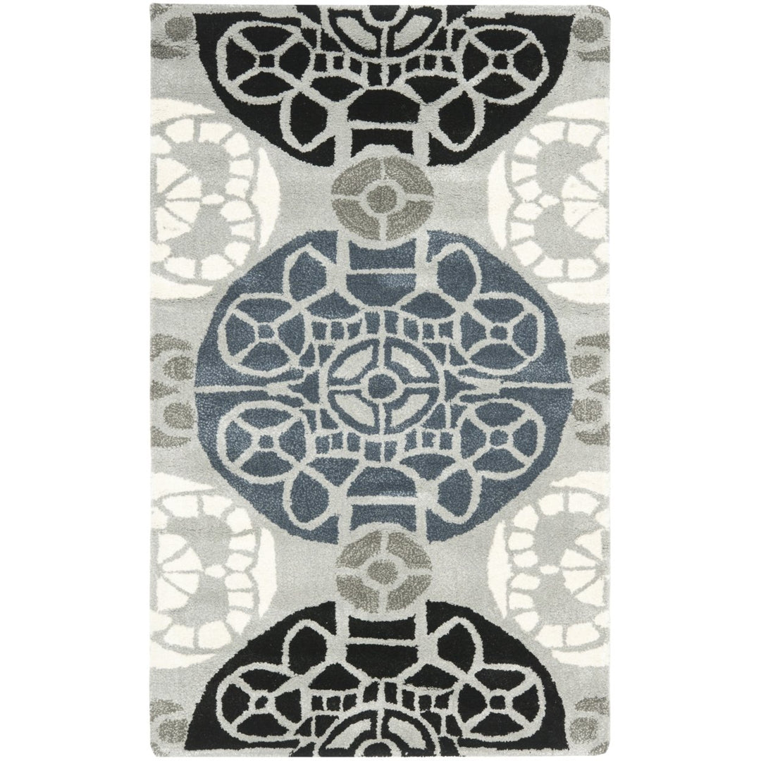 SAFAVIEH Wyndham WYD376D Handmade Grey / Black Rug Image 8