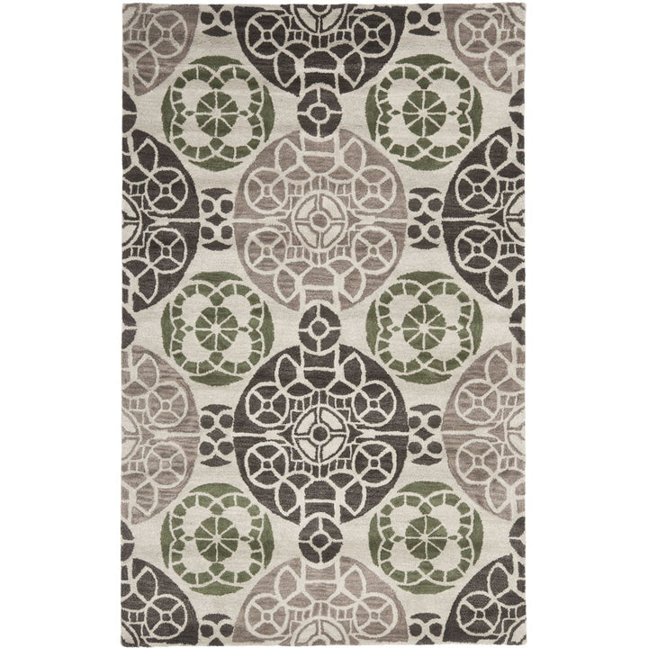 SAFAVIEH Wyndham WYD376B Handmade Ivory / Brown Rug Image 1