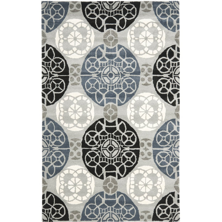 SAFAVIEH Wyndham WYD376D Handmade Grey / Black Rug Image 9