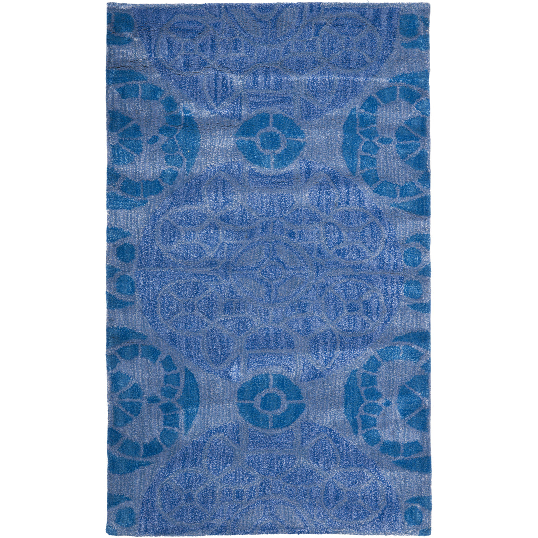 SAFAVIEH Wyndham Collection WYD376E Handmade Blue Rug Image 9