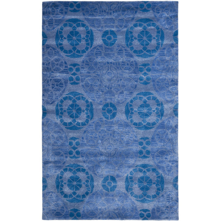 SAFAVIEH Wyndham Collection WYD376E Handmade Blue Rug Image 10