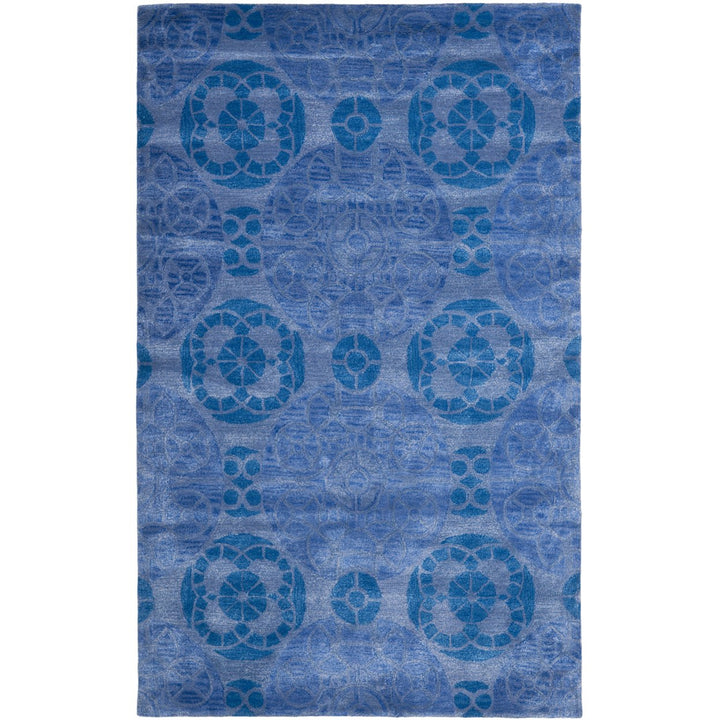 SAFAVIEH Wyndham Collection WYD376E Handmade Blue Rug Image 1