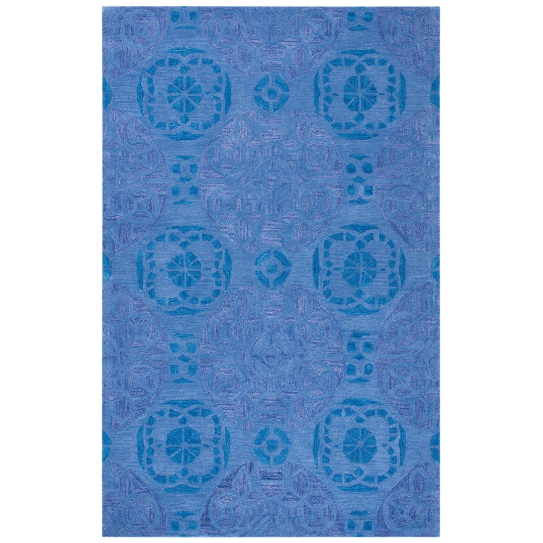 SAFAVIEH Wyndham Collection WYD376E Handmade Blue Rug Image 11