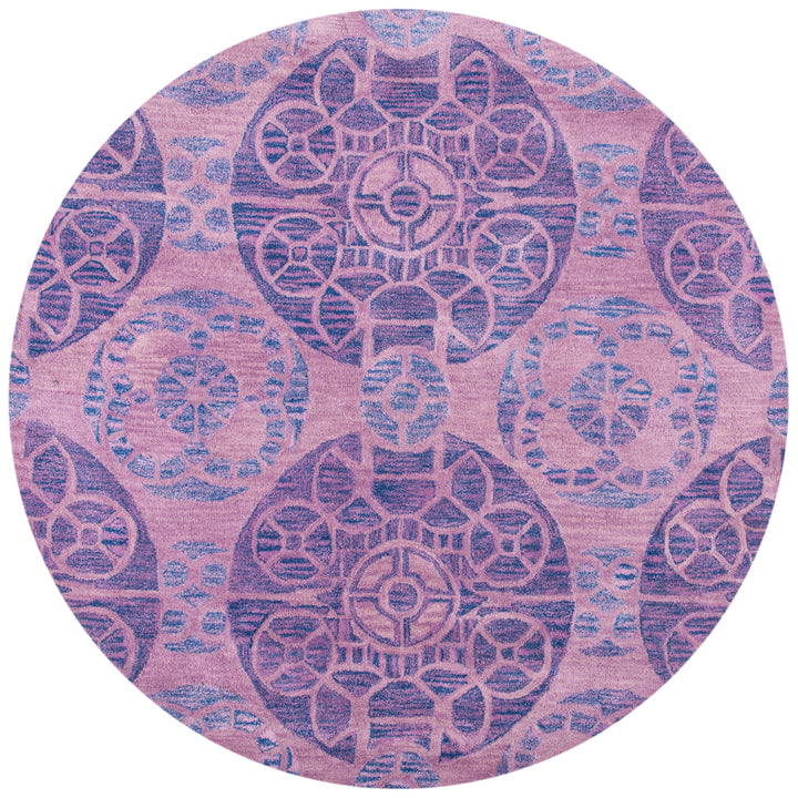 SAFAVIEH Wyndham Collection WYD376J Handmade Purple Rug Image 4