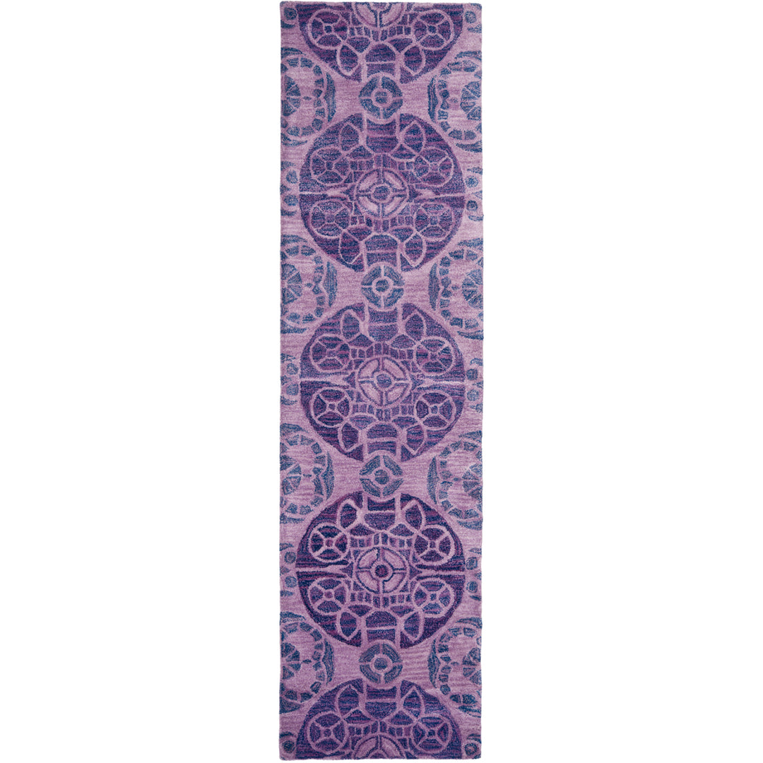 SAFAVIEH Wyndham Collection WYD376J Handmade Purple Rug Image 5