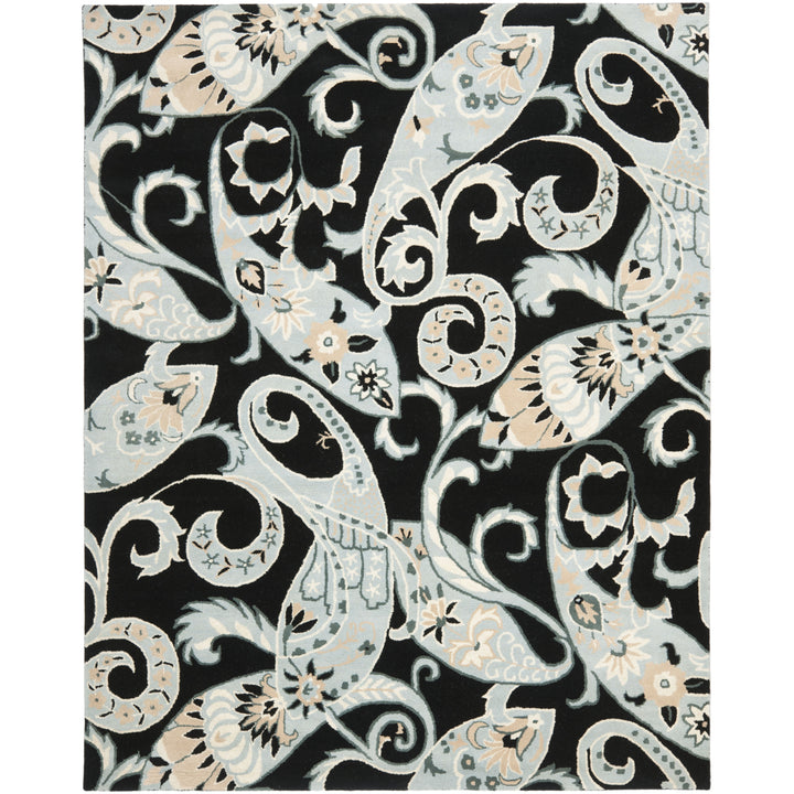 SAFAVIEH Wyndham WYD377A Handmade Black / Multi Rug Image 1