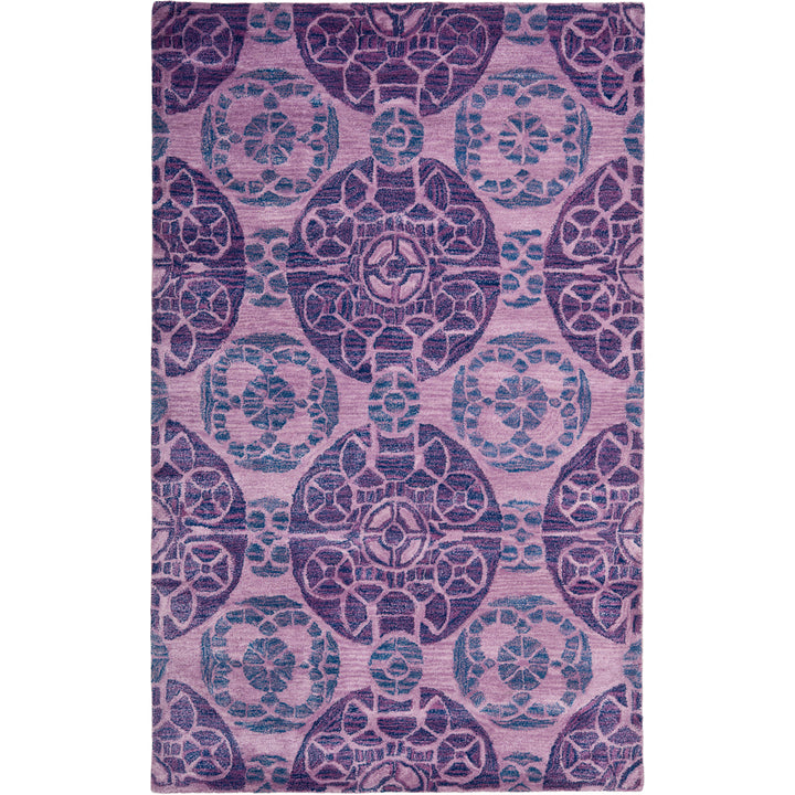 SAFAVIEH Wyndham Collection WYD376J Handmade Purple Rug Image 10