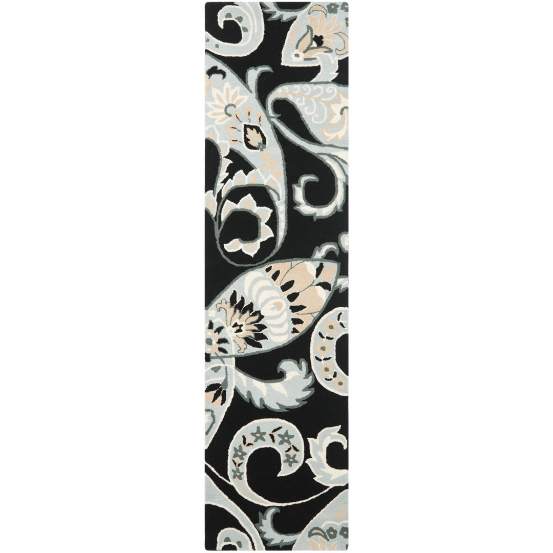 SAFAVIEH Wyndham WYD377A Handmade Black / Multi Rug Image 1