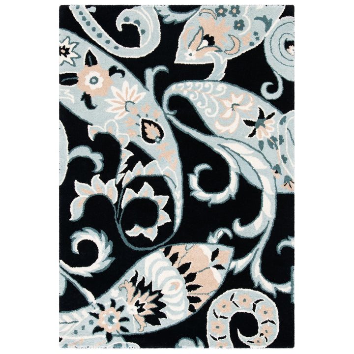 SAFAVIEH Wyndham WYD377A Handmade Black / Multi Rug Image 9