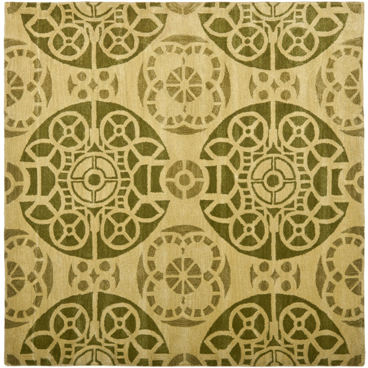 SAFAVIEH Wyndham WYD376L Handmade Honey / Green Rug Image 6