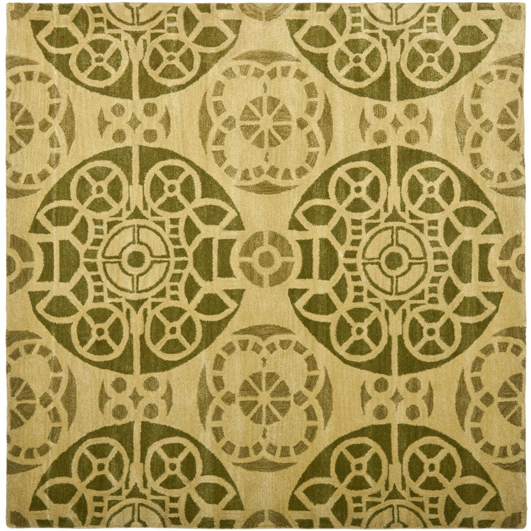 SAFAVIEH Wyndham WYD376L Handmade Honey / Green Rug Image 1