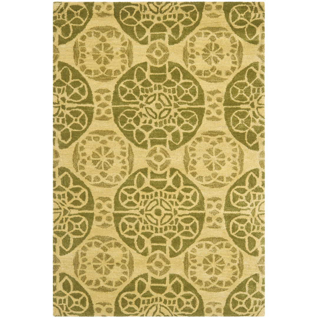 SAFAVIEH Wyndham WYD376L Handmade Honey / Green Rug Image 9