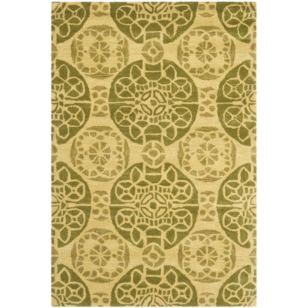 SAFAVIEH Wyndham WYD376L Handmade Honey / Green Rug Image 1