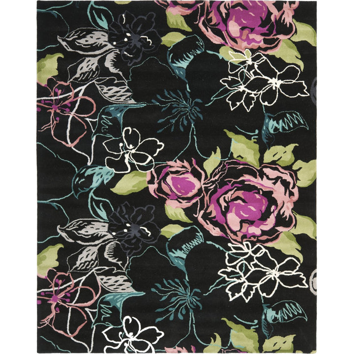 SAFAVIEH Wyndham WYD378C Handmade Black / Multi Rug Image 1