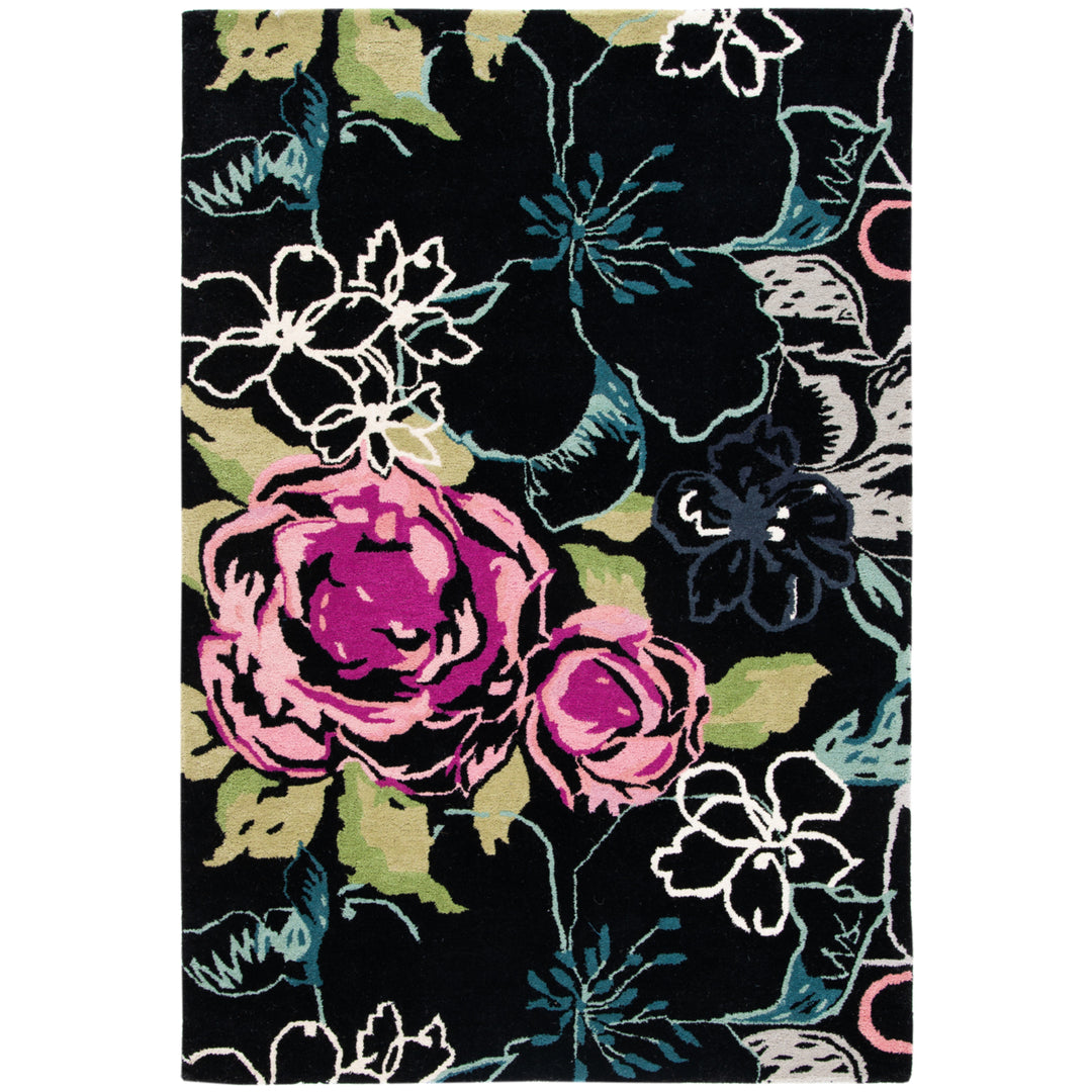 SAFAVIEH Wyndham WYD378C Handmade Black / Multi Rug Image 9