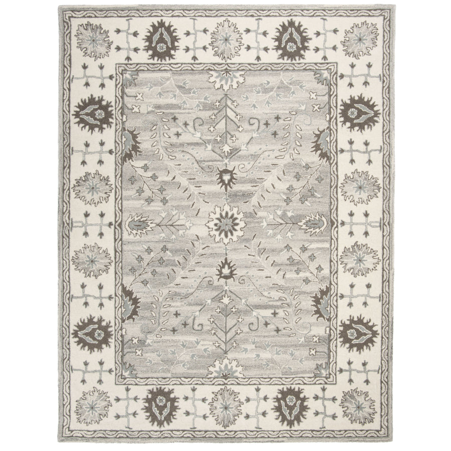 SAFAVIEH Wyndham WYD512B Handmade Ivory / Taupe Rug Image 1