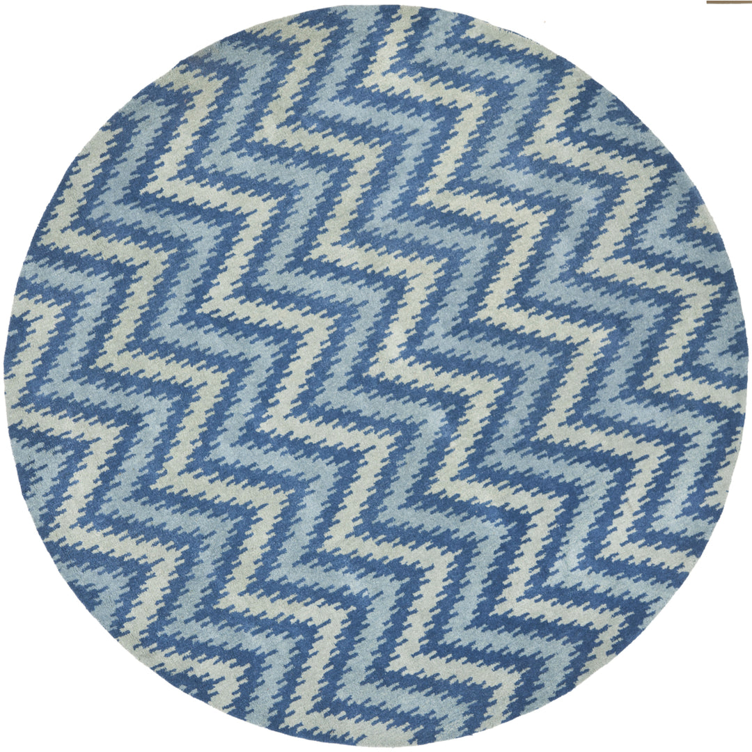 SAFAVIEH Wyndham WYD511A Handmade Blue / Multi Rug Image 3