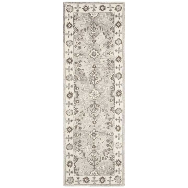 SAFAVIEH Wyndham WYD512B Handmade Ivory / Taupe Rug Image 3