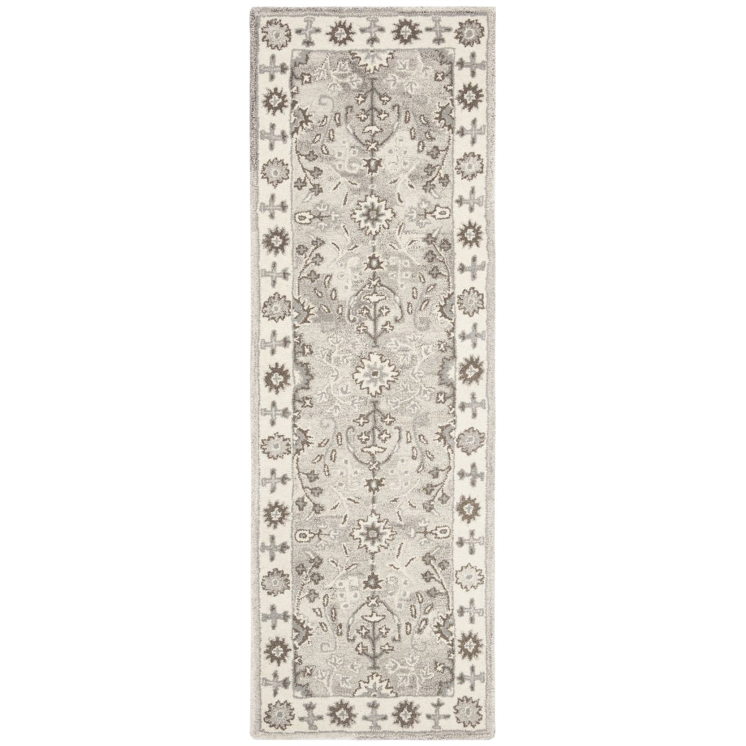 SAFAVIEH Wyndham WYD512B Handmade Ivory / Taupe Rug Image 1