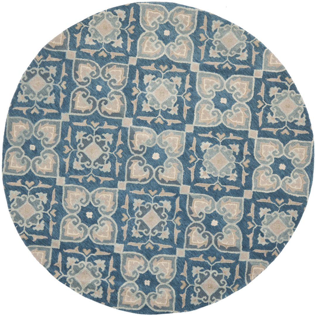 SAFAVIEH Wyndham WYD614A Handmade Blue / Grey Rug Image 3