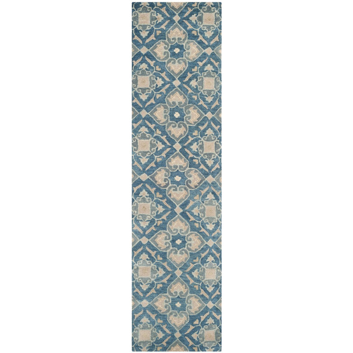 SAFAVIEH Wyndham WYD614A Handmade Blue / Grey Rug Image 1