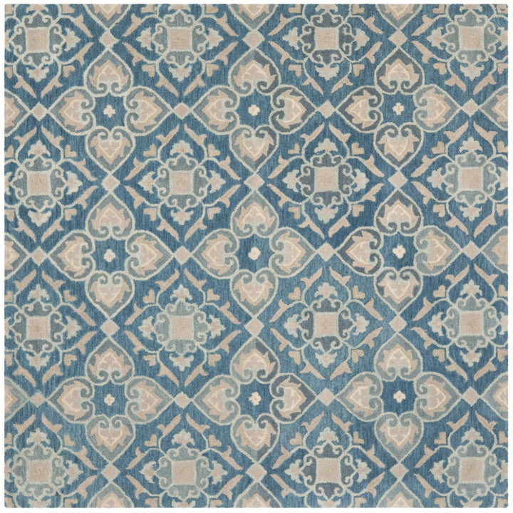 SAFAVIEH Wyndham WYD614A Handmade Blue / Grey Rug Image 5