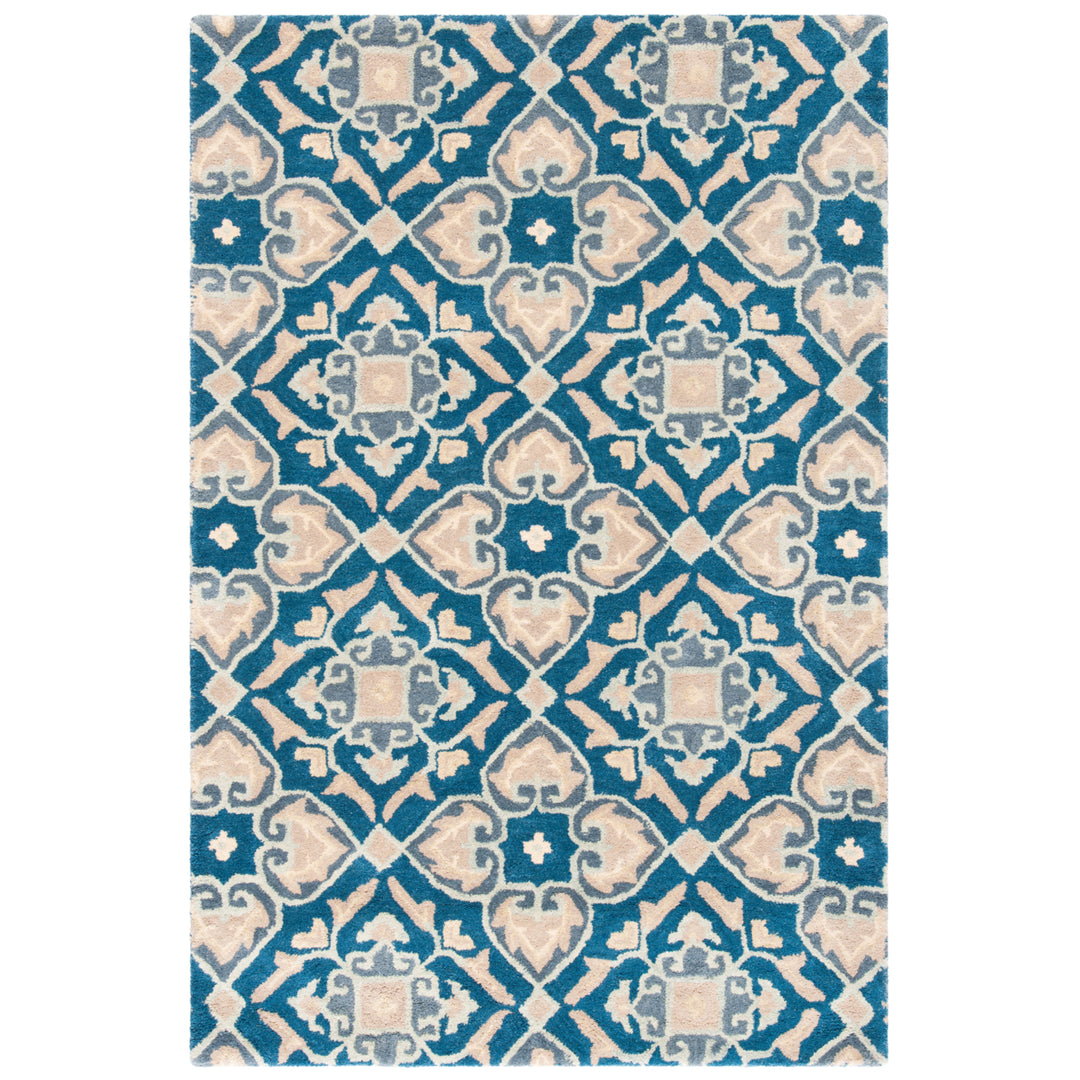 SAFAVIEH Wyndham WYD614A Handmade Blue / Grey Rug Image 7