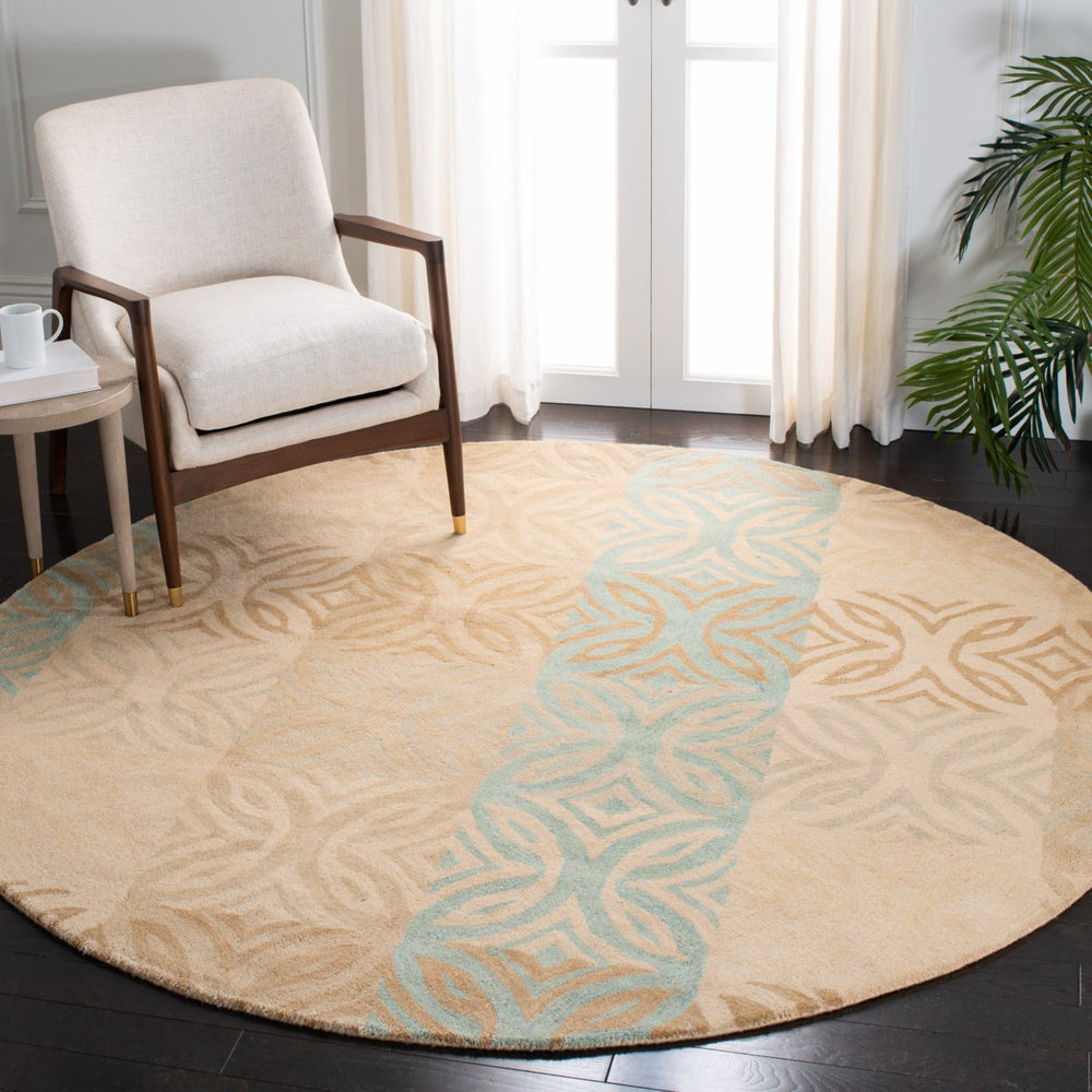 SAFAVIEH Wyndham WYD613A Handmade Beige / Multi Rug Image 2