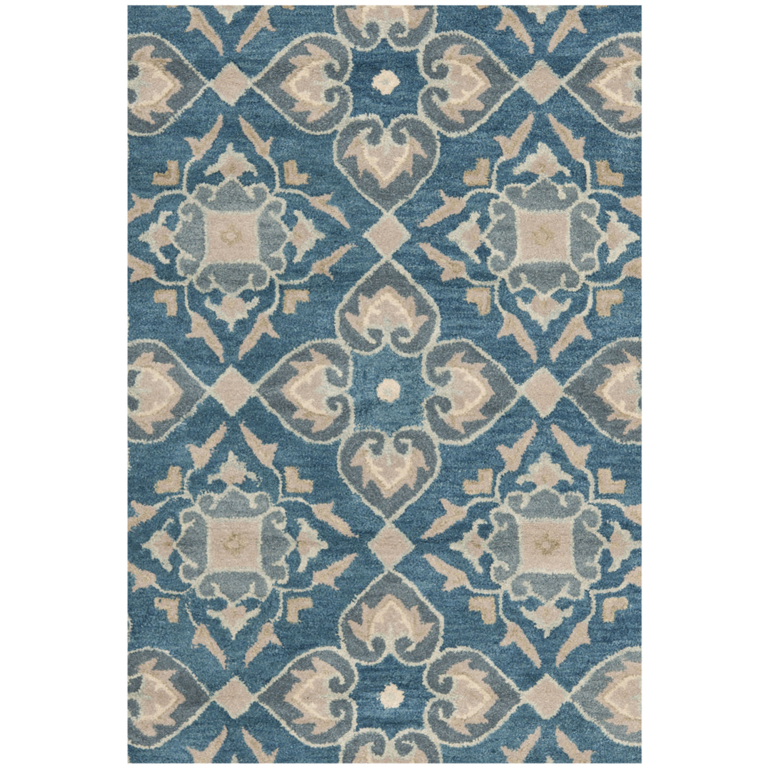 SAFAVIEH Wyndham WYD614A Handmade Blue / Grey Rug Image 8