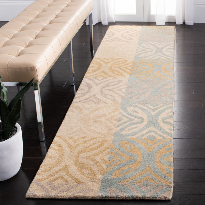 SAFAVIEH Wyndham WYD613A Handmade Beige / Multi Rug Image 3