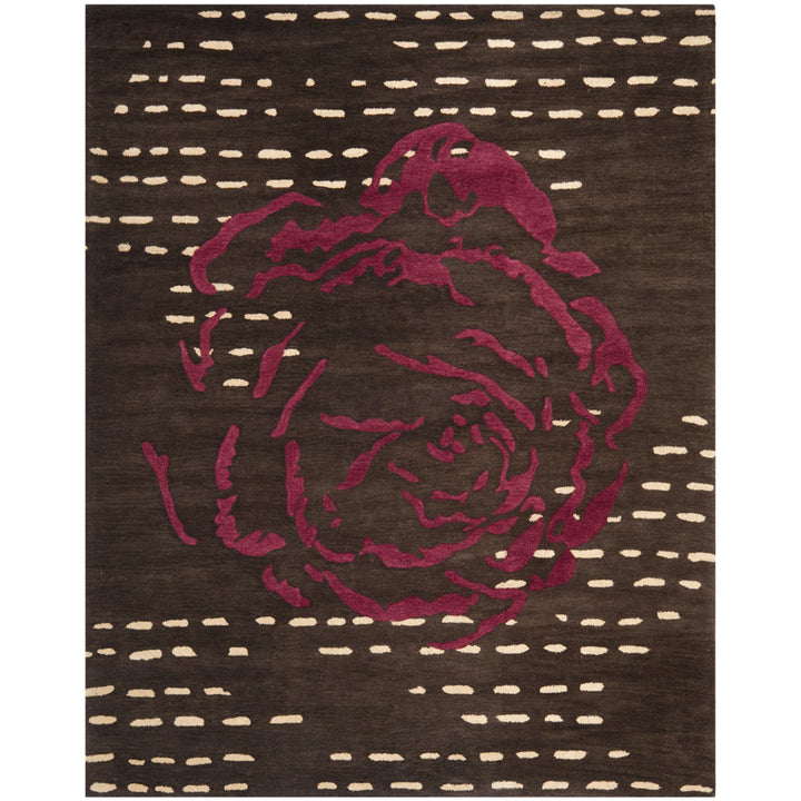 SAFAVIEH Wyndham WYD618A Handmade Charcoal / Red Rug Image 1