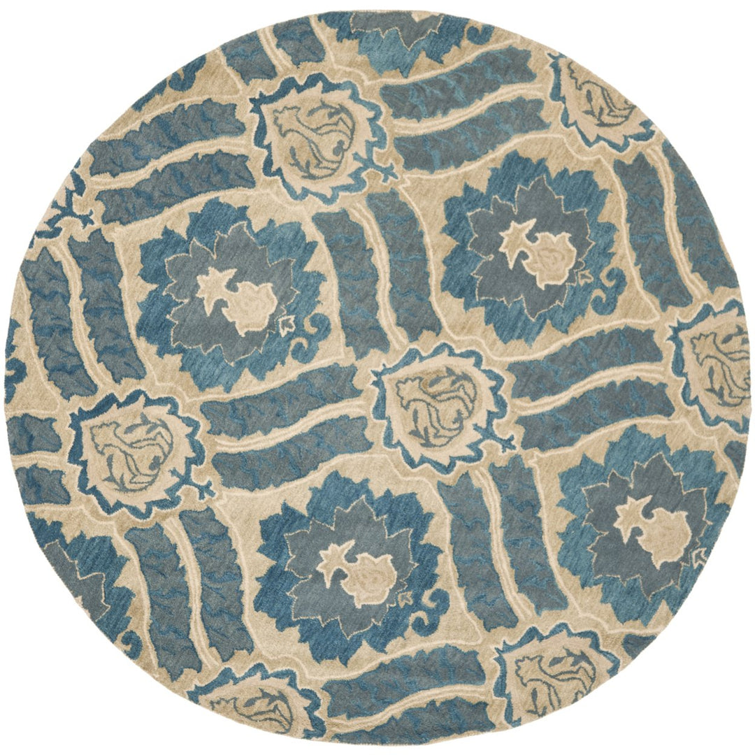 SAFAVIEH Wyndham WYD616A Handmade Blue / Grey Rug Image 4