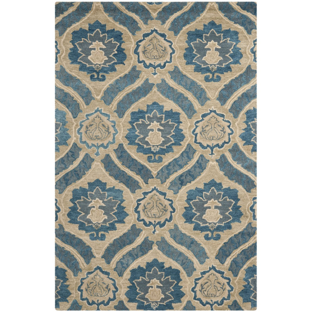 SAFAVIEH Wyndham WYD616A Handmade Blue / Grey Rug Image 10