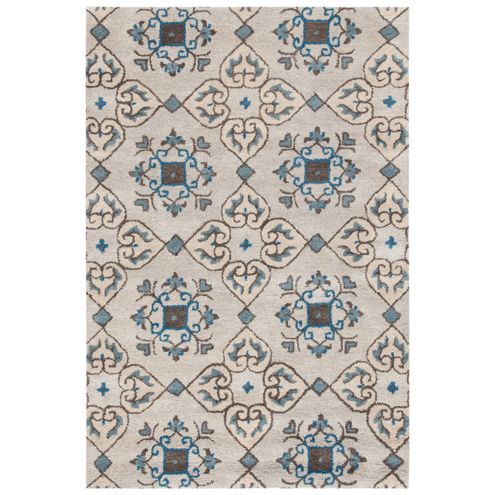 SAFAVIEH Wyndham WYD617A Handmade Beige / Multi Rug Image 8