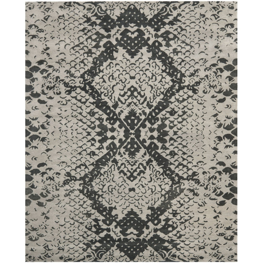 SAFAVIEH Wyndham WYD620A Handmade Grey / Black Rug Image 1