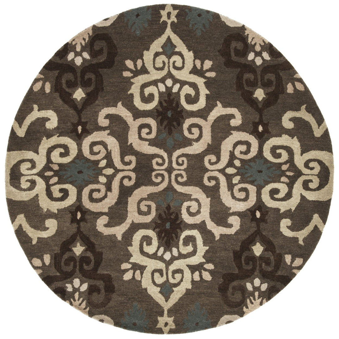 SAFAVIEH Wyndham WYD619A Handmade Brown / Multi Rug Image 1