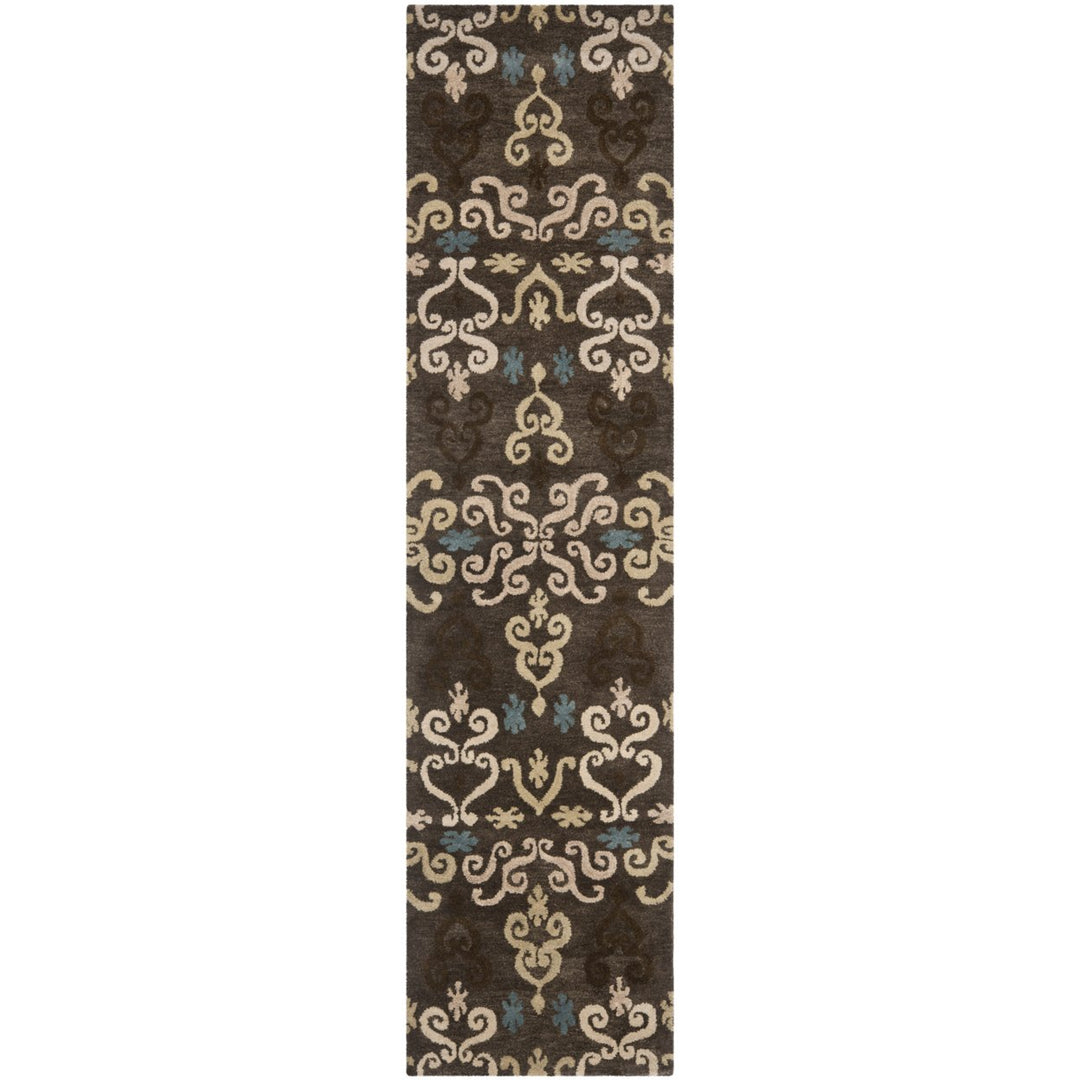 SAFAVIEH Wyndham WYD619A Handmade Brown / Multi Rug Image 1