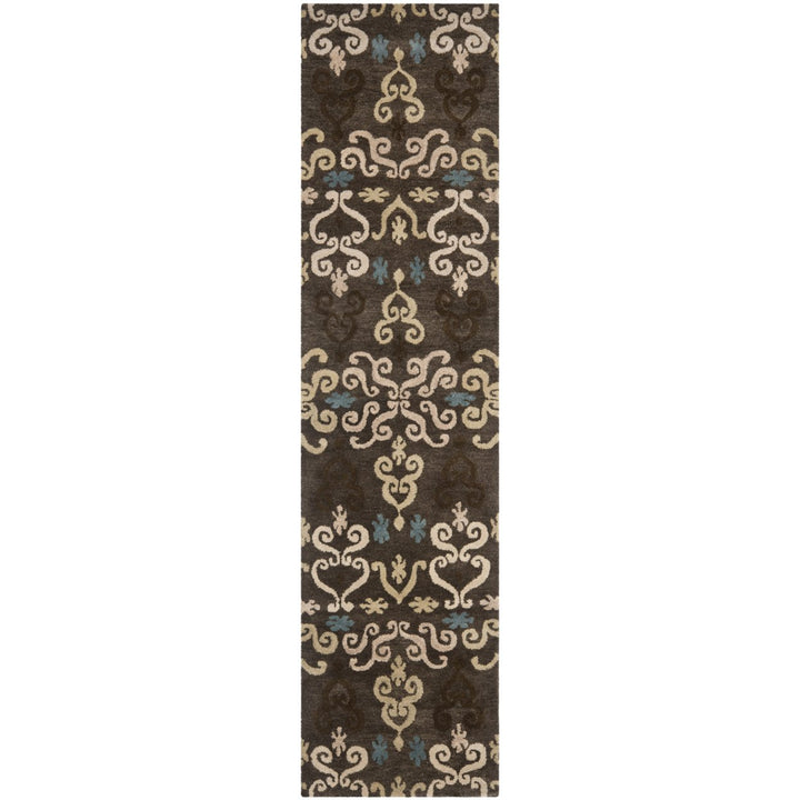 SAFAVIEH Wyndham WYD619A Handmade Brown / Multi Rug Image 1