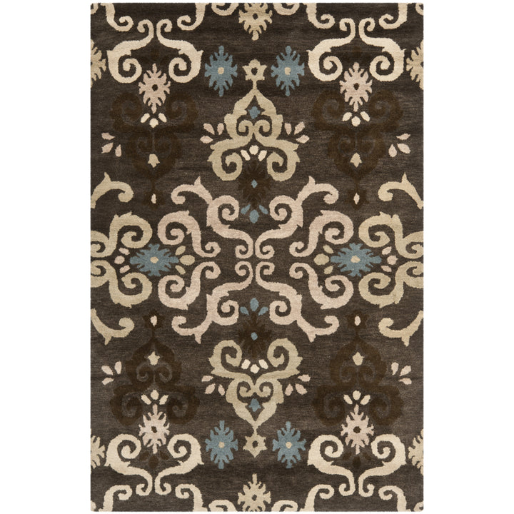 SAFAVIEH Wyndham WYD619A Handmade Brown / Multi Rug Image 8