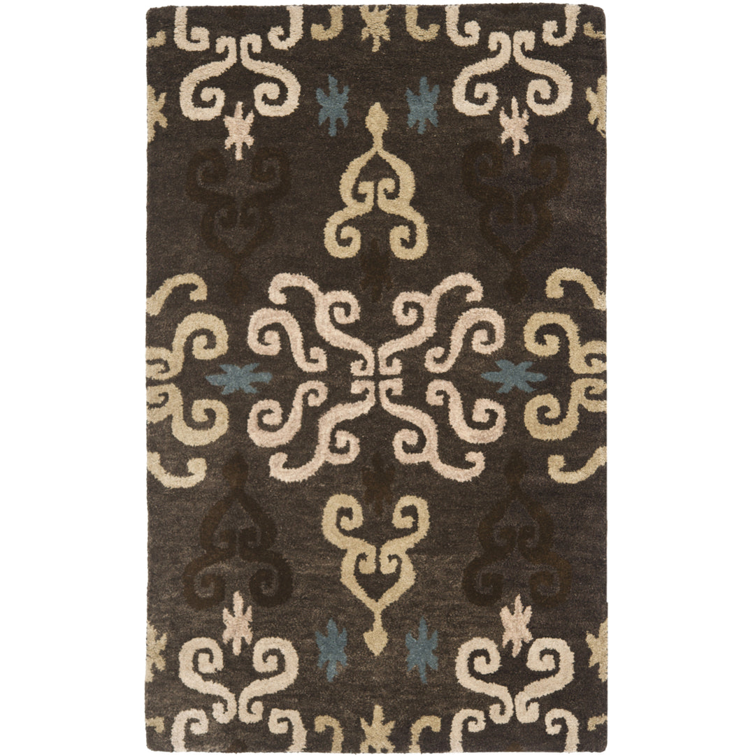 SAFAVIEH Wyndham WYD619A Handmade Brown / Multi Rug Image 9