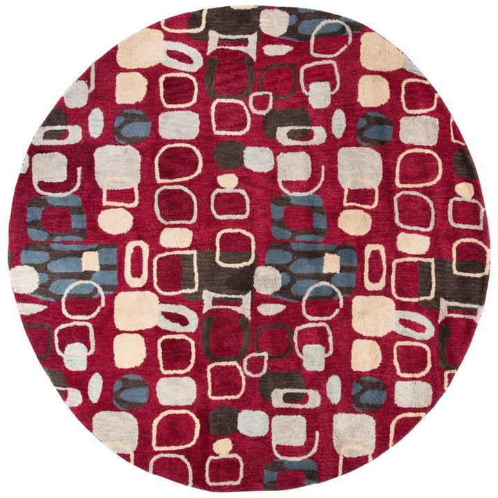 SAFAVIEH Wyndham WYD621A Handmade Red / Multi Rug Image 3