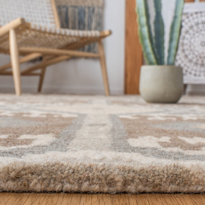 SAFAVIEH Wyndham WYD720A Handmade Natural / Multi Rug Image 5