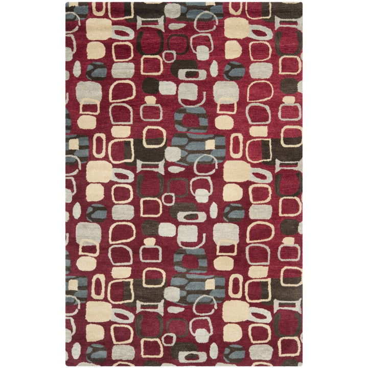 SAFAVIEH Wyndham WYD621A Handmade Red / Multi Rug Image 1