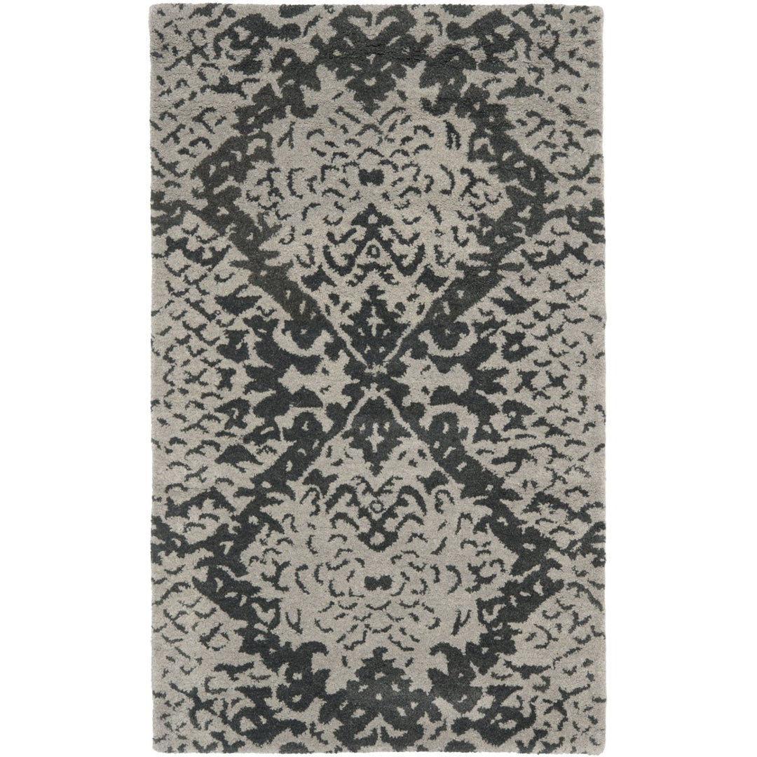 SAFAVIEH Wyndham WYD620A Handmade Grey / Black Rug Image 1