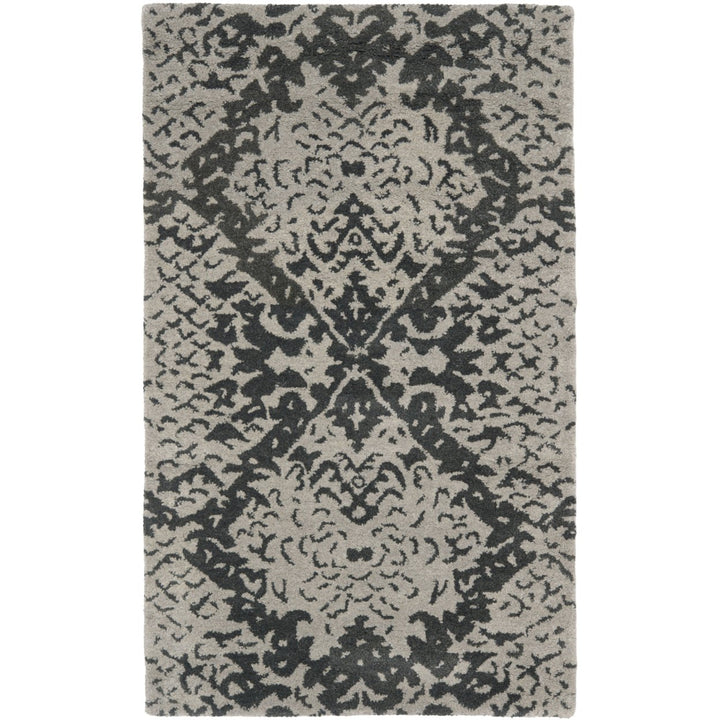 SAFAVIEH Wyndham WYD620A Handmade Grey / Black Rug Image 1