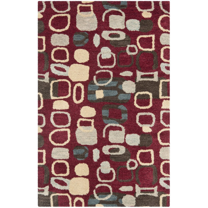 SAFAVIEH Wyndham WYD621A Handmade Red / Multi Rug Image 1