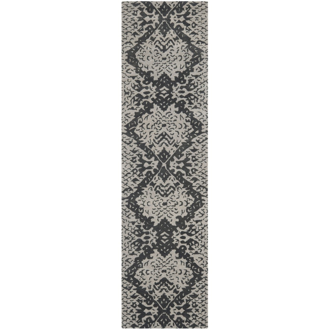 SAFAVIEH Wyndham WYD620A Handmade Grey / Black Rug Image 10